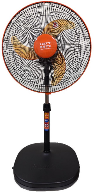 A-Q小家電 惠騰 16吋 左右擺頭 立扇 電扇 涼風扇 關刀扇葉 台灣製造 保固一年, 2台組, FR-1698-2