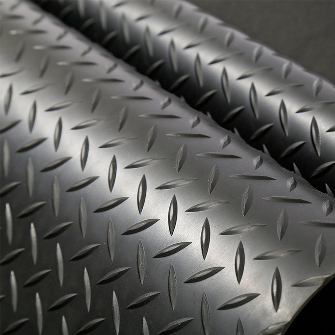 철판무늬 미끄럼방지 고무판 하수구덮개 바닥매트, 1개