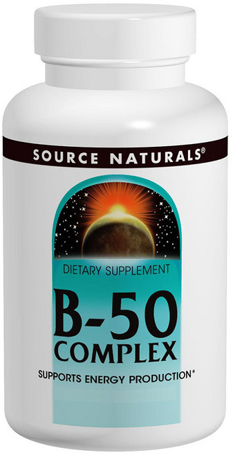 SOURCE NATURALS 維他命B-50複合錠 50mg, 250顆, 1罐