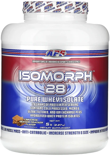 몸관리하세요 겨울입니다 APS Isomorph 28 순수 분리유청 시나몬 그레이엄 크래커 2.27kg(5lb) 특별관리진행, APSIsomorph28순수분리유청스모어227kg5lb, 1개 - 쿠팡