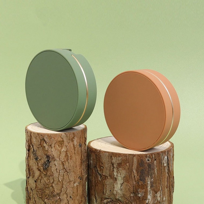 [yck30]메쉬 에어 쿠션 케이스 공병 팩트 파데 공용기 파데프리 파운데이션 화장품 소분 용기 만들기[뷰티], 매트 그린(스펀지), 1개, 매트 그린(메쉬망)