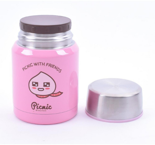 카카오프렌즈 보온보냉 죽통(어피치), 카카오프렌즈 보온보냉죽통 068455 PK, 350ml, 1개