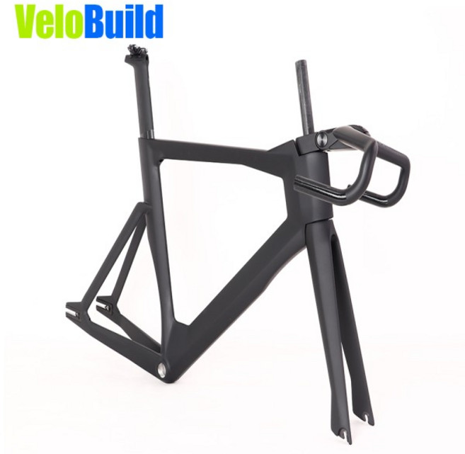 탄소 섬유 트랙 자전거 프레임 및 포크, [02] XL, [02] Matte