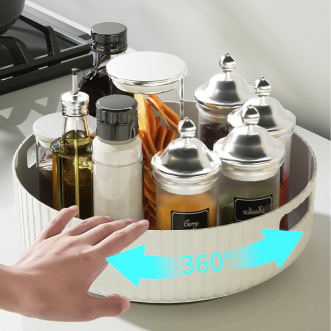 모노제이 간편청소 손잡이 회전 트레이, 1, 화이트