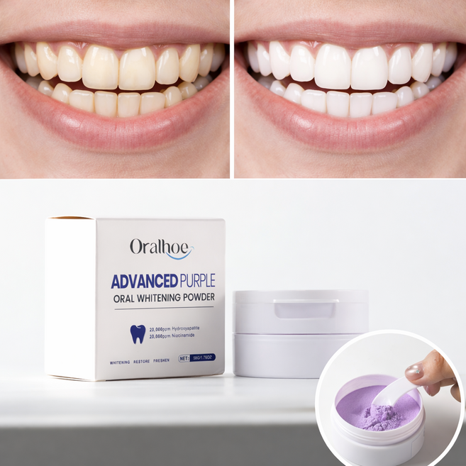 퍼플가루치약 치석제거 잇몸질환 구강청정 충치예방 구취제거, 1개, 50g