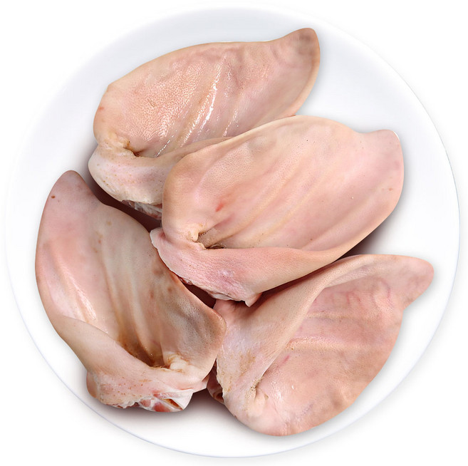 (배터짐) 국내산 큰 돼지귀 돈귀 4개 한봉 (일요일&당일발송), 1개, 500g