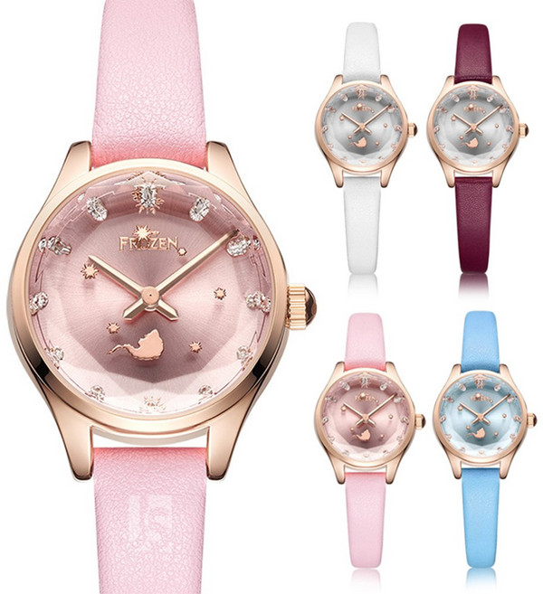 씨플 디즈니 겨울왕국 엘사 학생용 캐릭터 손목시계