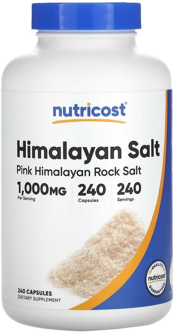 Nutricost Himalayan Salt 1 000 mg 240 Capsules, 1개, 240정 - 쿠팡
