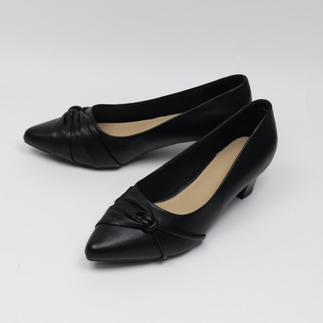 소프트 매듭 펌프스 힐 5cm