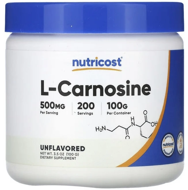 Nutricost l-카르노신 무맛 100g(3.5oz) NCS-67127, 100g, 1 - 쿠팡