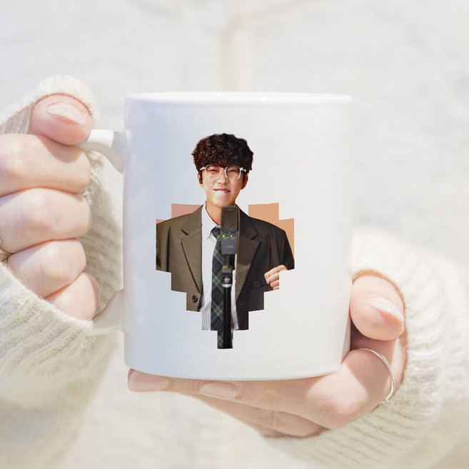 임영웅 머그컵 굿즈 연예인컵 주문제작 세라믹머그컵 포토머그컵, 1개, 런던보이2