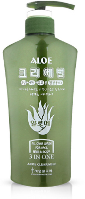 서원 알로에 크리에벌 올인원 워시, 500g, 1개