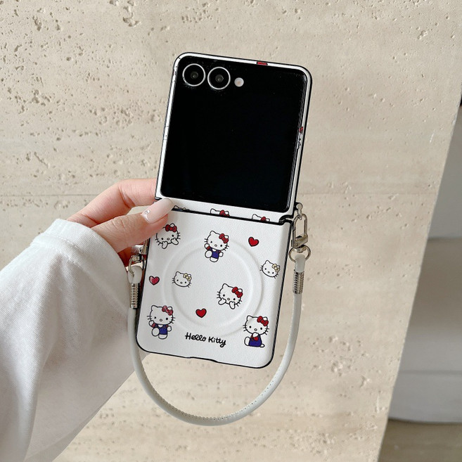 아펙시움 갤럭시 z플립5 z플립6 z플립7 맥세이프 낙상 방지 휴대폰케이스 레드 하트