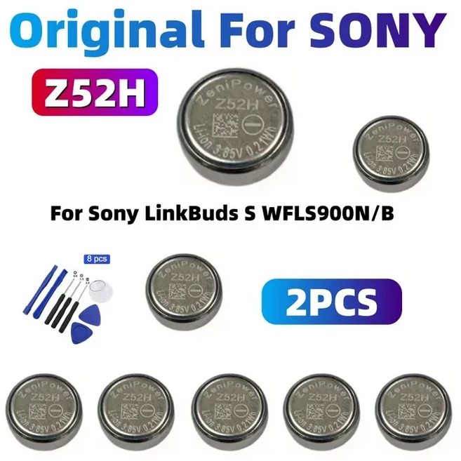 2Pcs Z55 Z32 배터리 소니 WF-1000XM3M4M5 ZeniPow LinkBuds S WFLS900NB er + 도구, 1개, 05 Z52H-2PCS