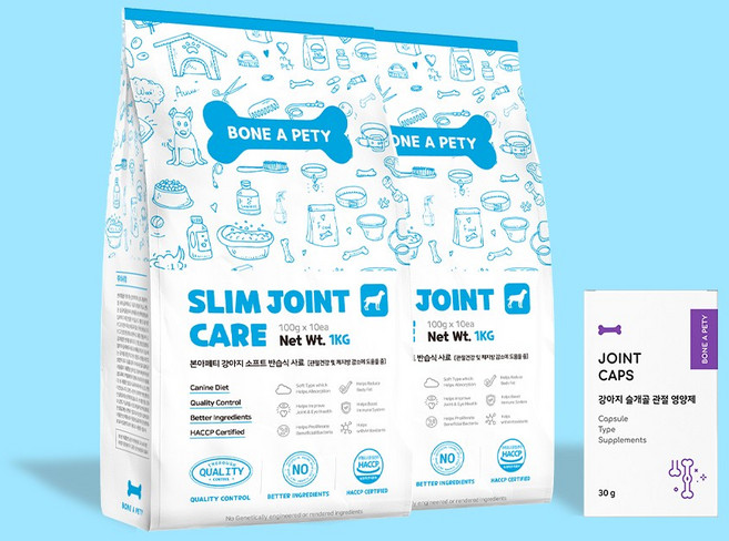 본아페티 오리고기 소프트 사료 2Kg+강아지 관절 영양제 조인트캡스 60정 1개, 본아페티 오리고기 소프트 사료 2Kg+강아지 관절 영양