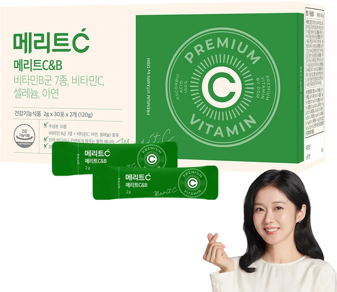 [휴온스N 공식] 메리트 C&B 고함량 비타민, 120g, 1박스 - 쿠팡