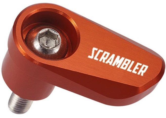 오토바이 전면 후면 휠 센서 보호 가드, 4. Orange, 1개