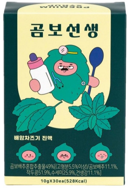 곰보선생 배암차즈기진액 곰보배추시럽 액상스틱, 300g, 3개