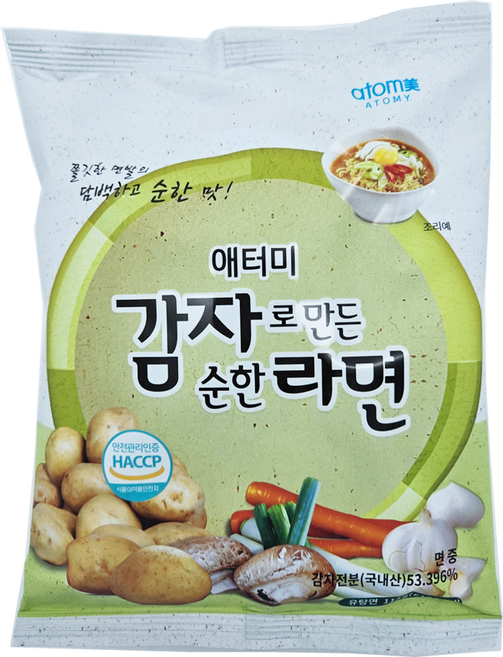 애터미 감자로 만든 순한 라면 6개 + 핑크 솔트 300g, 1개