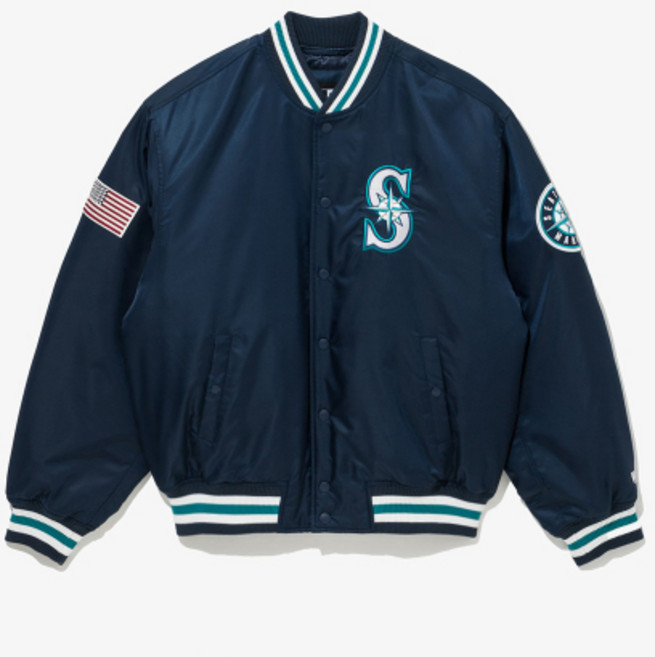 NEW ERA 뉴에라 MLB 시애틀 매리너스 어센틱 스타디움 재킷 자켓 네이비 14742058 472488