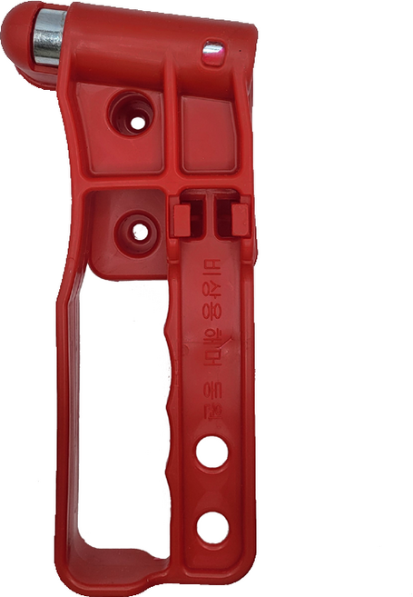 국내산 비상탈출용 망치 자동차 탈출용 손보호 비상용 해머 차량용 소방용, 레드, 1개