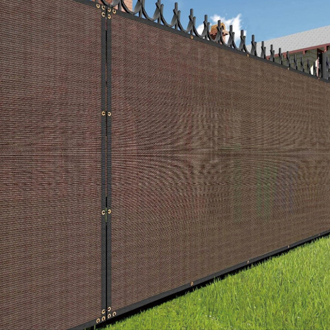 HK.sell 사생활 보호 테라스 가림막 난간 가리개, 0.9mX2m 투톤브라운