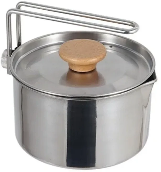 후라이팬캠핑 조리기구 냄비 프라이팬 주전자 야외 요리 스틱, 06 Set for 4-7 Persons