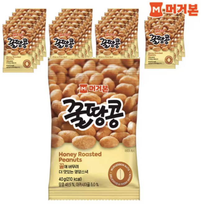 꿀땅콩 40g 24봉, 24개