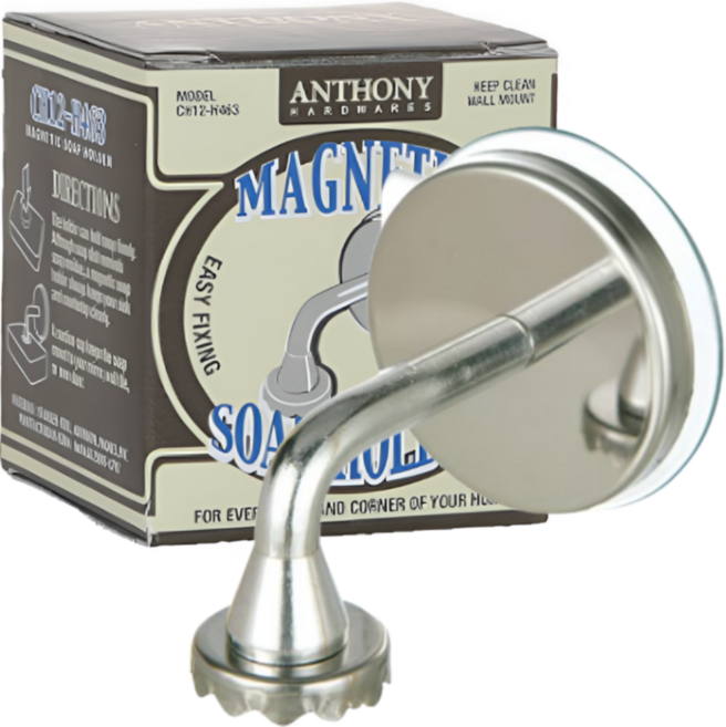 DULTON 자석 비누 홀더, 2개, 실버