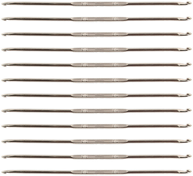 메탈 코바늘 매끄러운 뜨개바늘 1통, 1박스