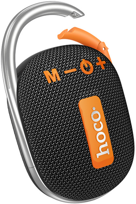 hoco. HC17 블루투스 스피커 휴대용 일체형클립 블루투스 5.3, 블랙