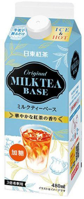 일본 닛토 홍차 오리지널 밀크티 베이스 원액 시럽 480ml x 3개, 단품, 1개, 1개입