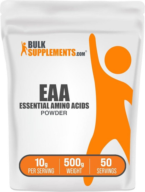 BulkSupplements.com 필수 아미노산 (EAA) 파우더 - 운동 후 회복 BCCA 보충제 ( 3.5온스), 1.1 Pound (Pack of 1), 100g, 1개