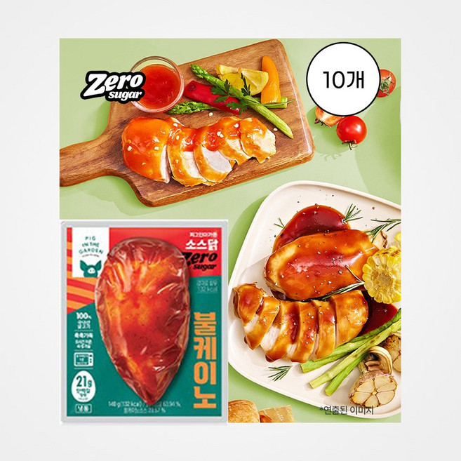 [삼립] 피그인더가든 저당소스 닭가슴살 볼케이노, 10개, 140g