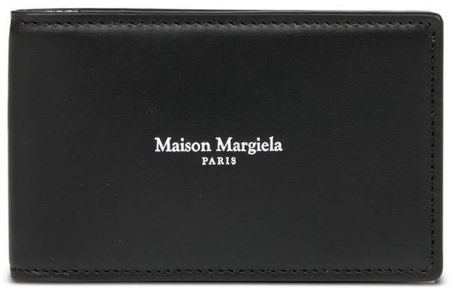 메종 마르지엘라 로고 프린트 카드홀더