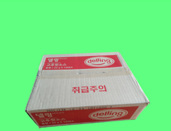 델링 고추핫소스, 30g, 100개
