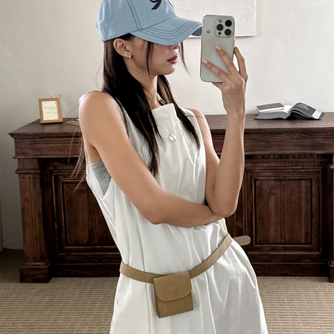 블루씨티 스웨이드 슬림 데일리 가방 크로스백 미니 벨트백