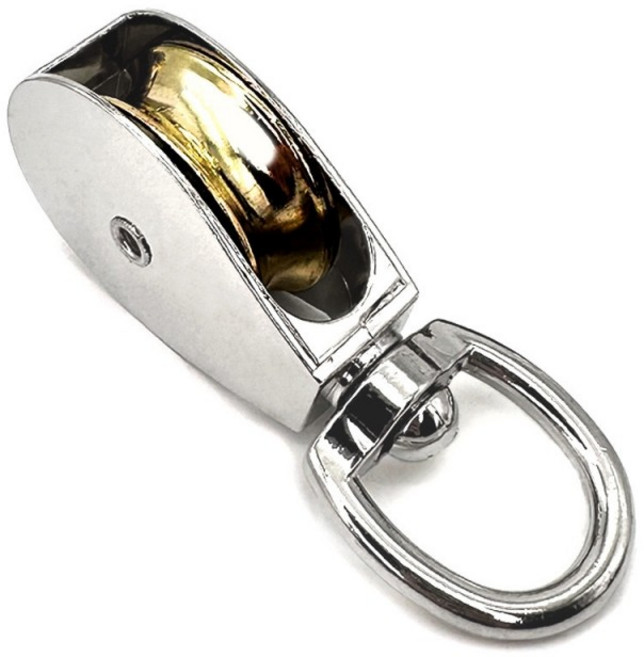 아이베란다 미니 도르래 다이캐스팅 줄꼬임 방지 롤러, 싱글 휠 43mm