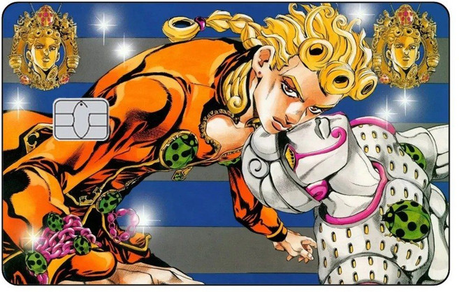 죠죠의기묘한모험 죠죠 카드 스티커 교통카드 체크카드 신용카드 티머니 기후동행, 교통카드 (No Chip), 21-1PCS