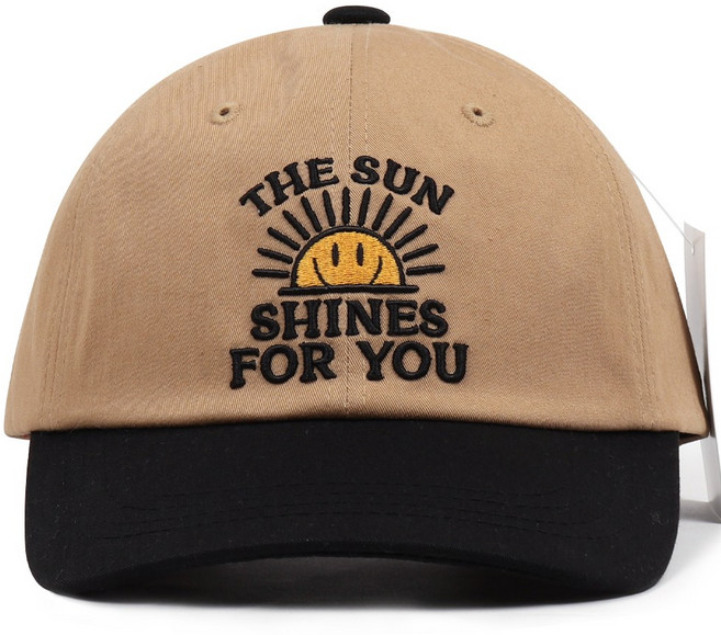 비토스 국내제작 THE SUN SHINES FOR YOU 투톤 볼캡 야구모자 커플모자