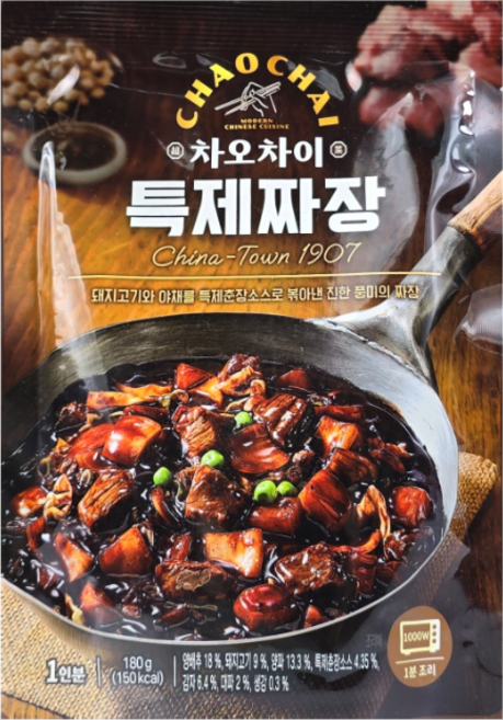 차오차이 특제춘장으로 볶은 특제짜장 1인분 180g, 3개