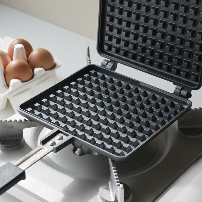 국내제작 사각 인덕션 와플팬 크로플팬 빅사이즈, 국내제작 사각와플팬[대]+사은품, 1개