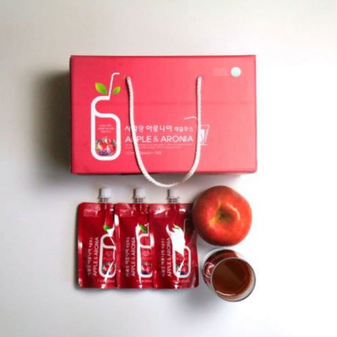 영주마실 푸드엔헬스 사과랑아로니아 착즙주스 HACCP인증, 1개, 110ml