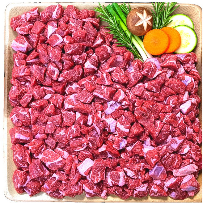 한우 국거리 투뿔 1++ 대용량 국거리 띵작상점, 1개, 1kg