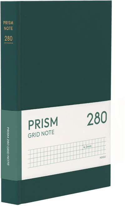 인디고 프리즘 280 모눈 양장 노트 (B6 32절), 포레스트, 1개