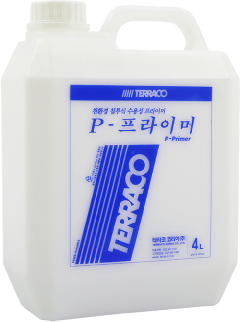 테라코 친환경 수용성 프라이머 P-프라이머 4L, 유백색, 1개