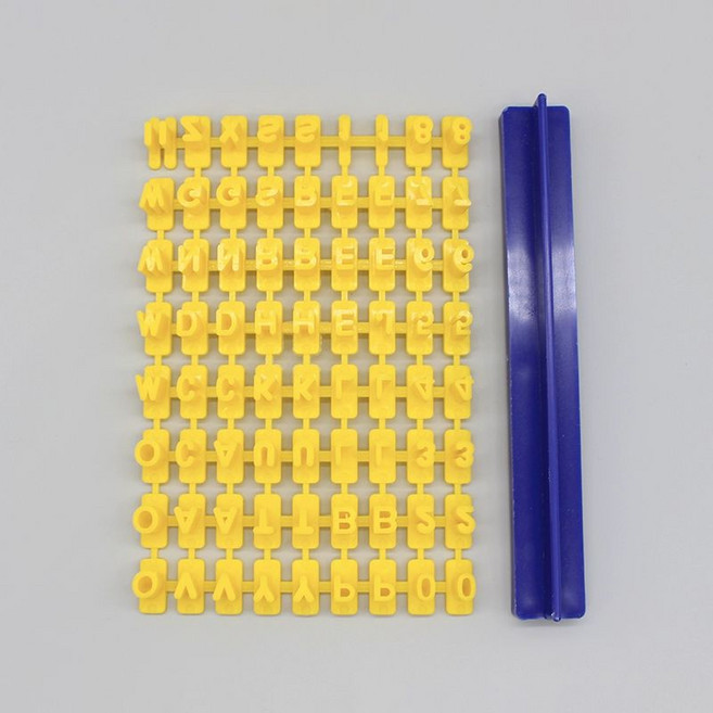 레터링 문구 스템프 커터 이니셜 알파벳 도장 스템퍼, 1개, 활자 인쇄 세트