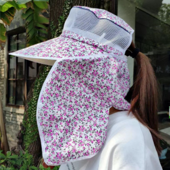 어센드원 농사 모자 햇빛가리개 얼굴 자외선차단