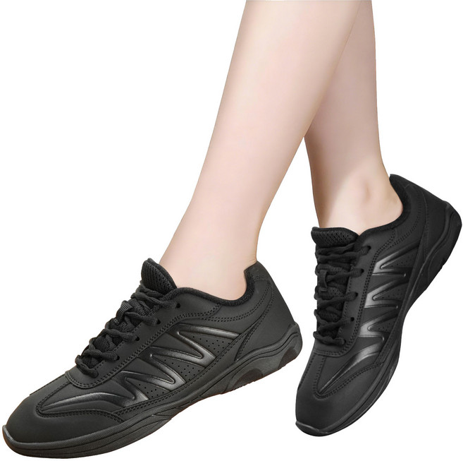 Pairduck 여성 댄스화 치어리딩 슈즈 피트니스 신발 에어로빅 운동화 라인댄스화