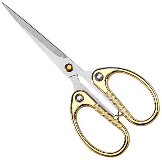 안이스 다용도 스테인리스 가위 대, 골드, 1개